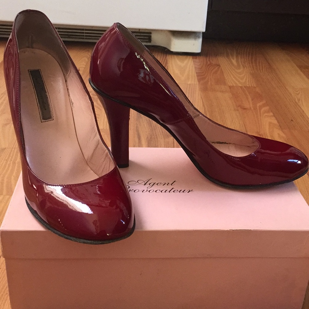 Scarlet Red Patent Agent Provocateur heels size 41